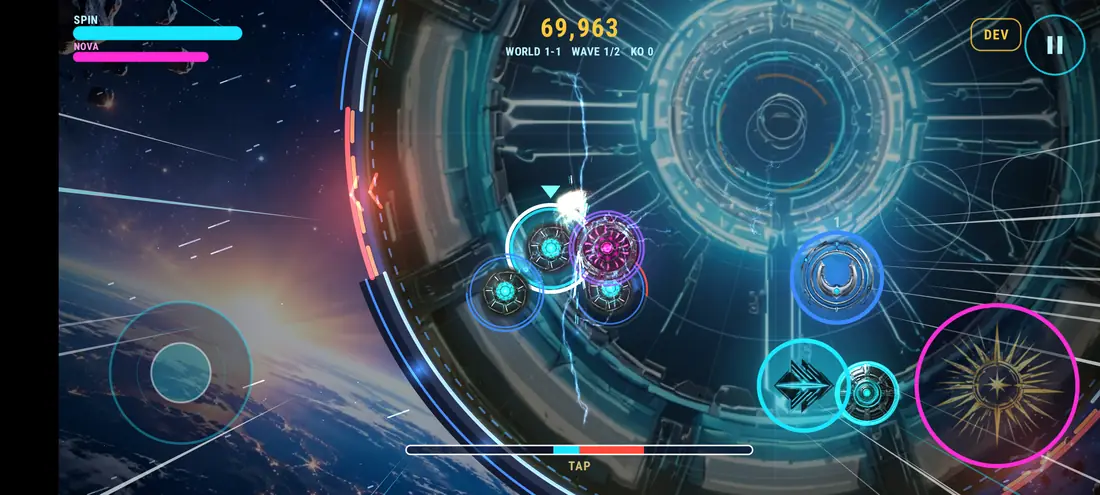 Two blades clashing in the arena